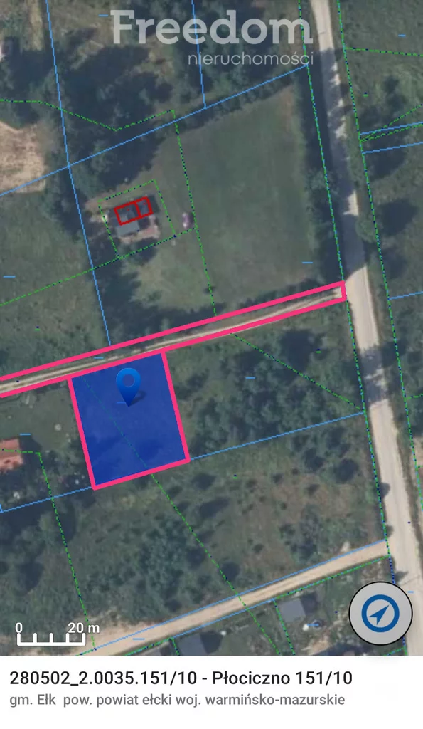 Działka 1 021,00 m², oferta nr , 10297/3685/OGS, Płociczno