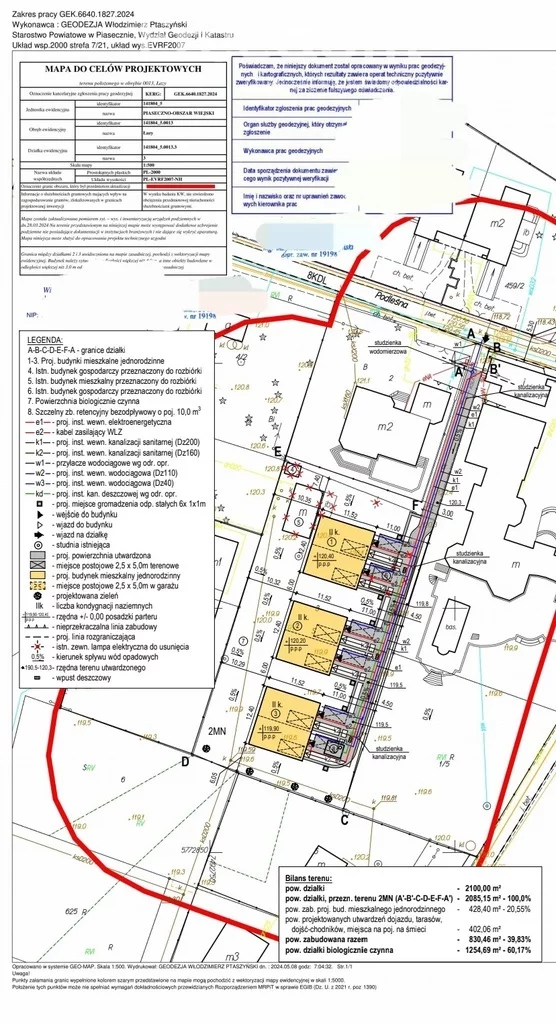 Działka 2 100,00 m², Magdalenka, Podleśna, Sprzedaż