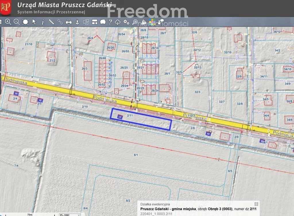 Działka 1 263,00 m², oferta nr , 11474/3685/OGS, Radunica, Podmiejska