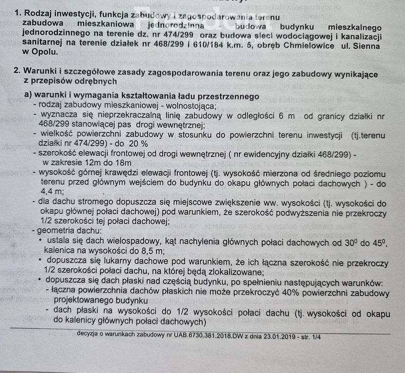 Działka 795,00 m², oferta nr , 8625/3685/OGS, Opole, Chmielowice, Polnych Kwiatów
