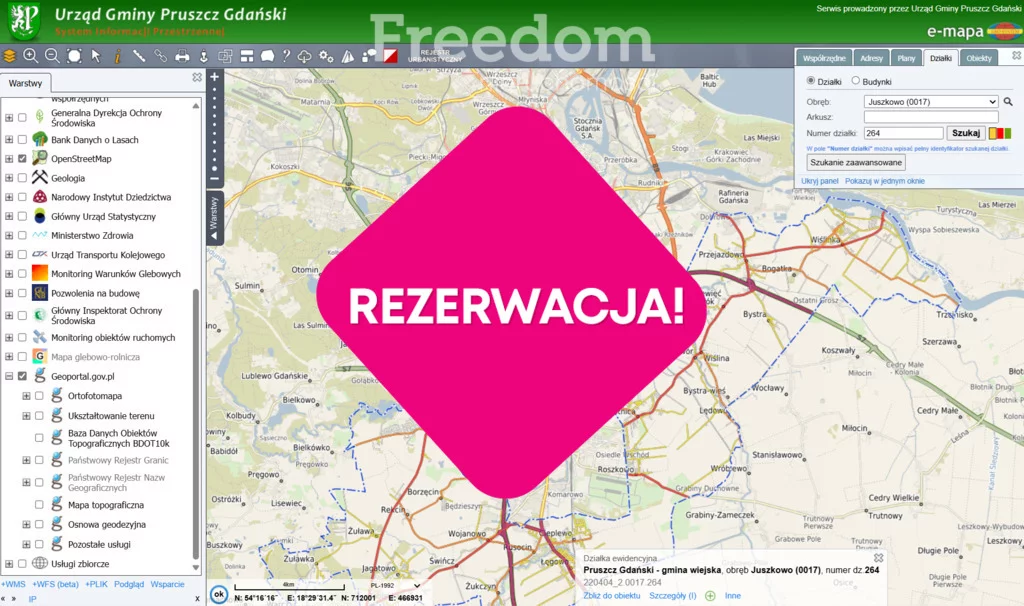 Działka 4 969,00 m², oferta nr , 10604/3685/OGS, Juszkowo, Słoneczne Wzgórza
