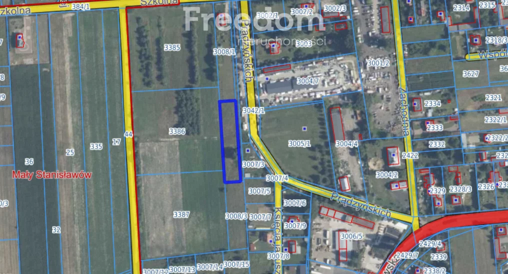 Działka 2 043,00 m², oferta nr , 11275/3685/OGS, Stanisławów
