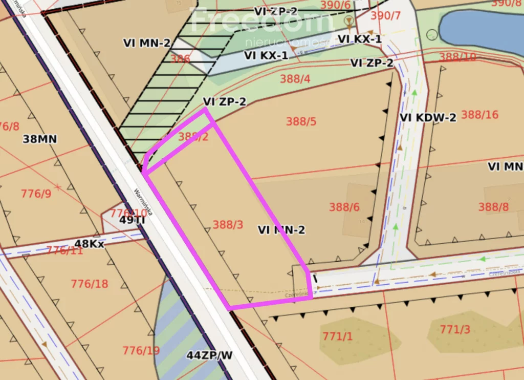 Działka 2 256,00 m², oferta nr , 11360/3685/OGS, Stawiguda