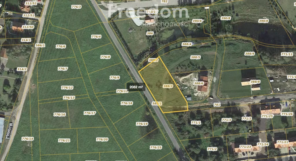 Działka 2 256,00 m², oferta nr , 11360/3685/OGS, Stawiguda