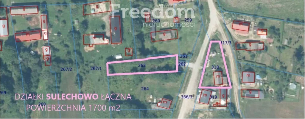 Działka 1 700,00 m², oferta nr , 11157/3685/OGS, Sulechowo