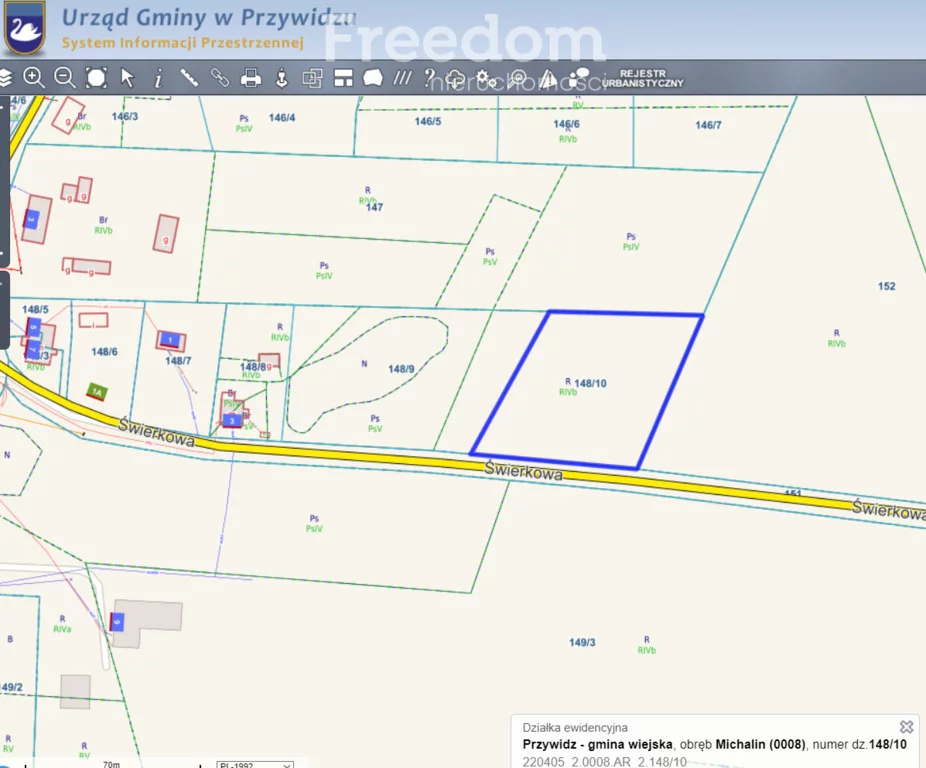 Działka 3 987,00 m², oferta nr , 10278/3685/OGS, Klonowo Górne, Świerkowa