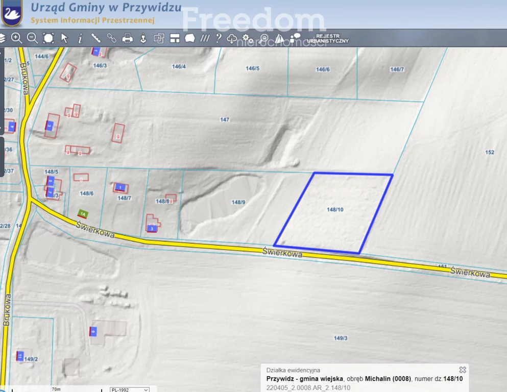 Działka 3 987,00 m², oferta nr , 10278/3685/OGS, Klonowo Górne, Świerkowa