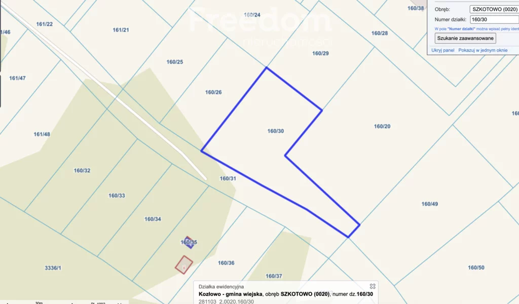 Działka 2 127,00 m², oferta nr , 11341/3685/OGS, Szkotowo