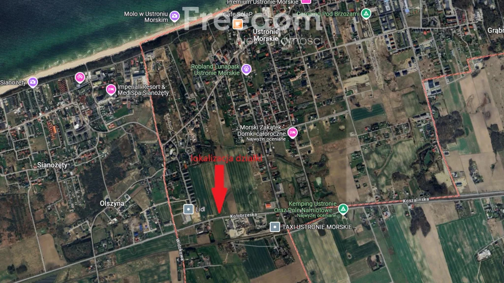 Działka 9 211,00 m², oferta nr , 10704/3685/OGS, Ustronie Morskie