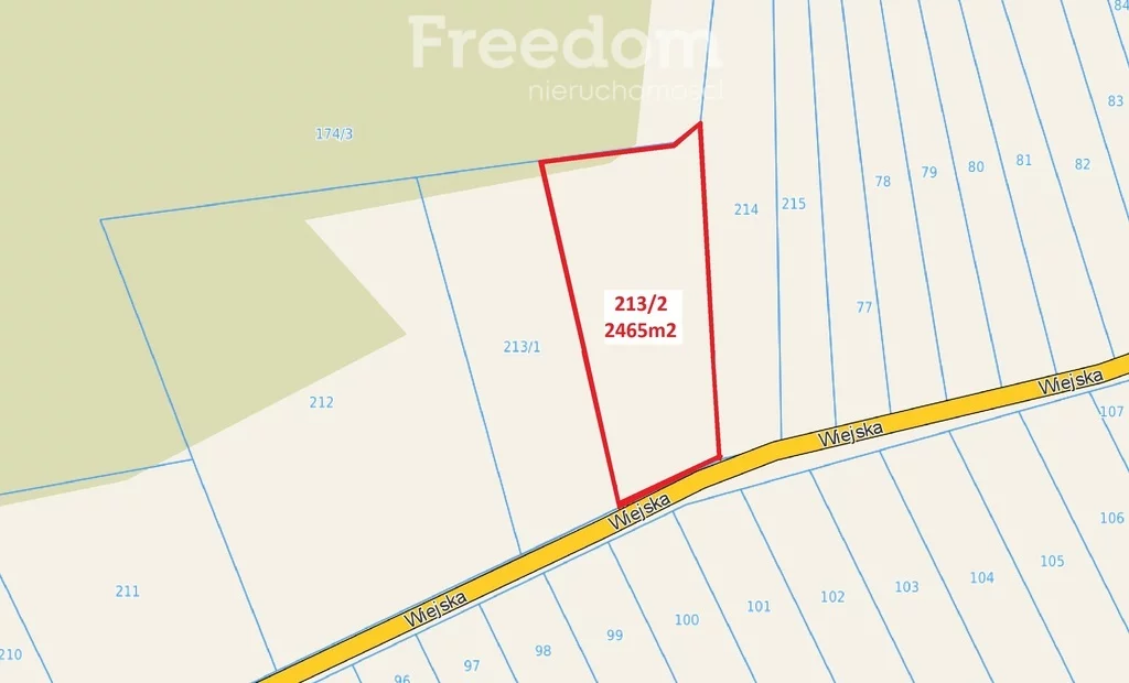 Działka 2 465,00 m², oferta nr , 3249/3685/OGS, Krynica Morska, Wiejska