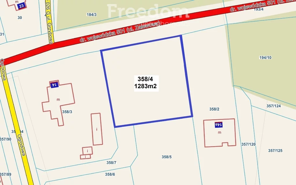 Działka 1 283,00 m², oferta nr , 6352/3685/OGS, Sztutowo, Zalewowa