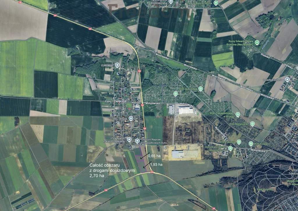 Działka 27 000,00 m², oferta nr , 11487/3685/OGS, Zielęcice