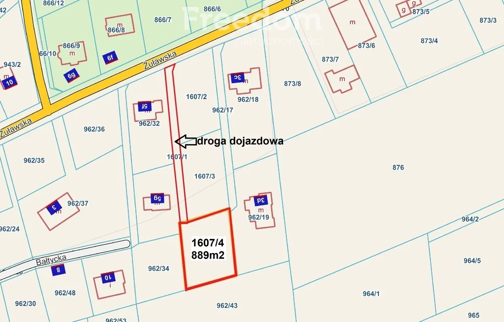 Działka 889,00 m², oferta nr , 5753/3685/OGS, Stegna, Żuławska