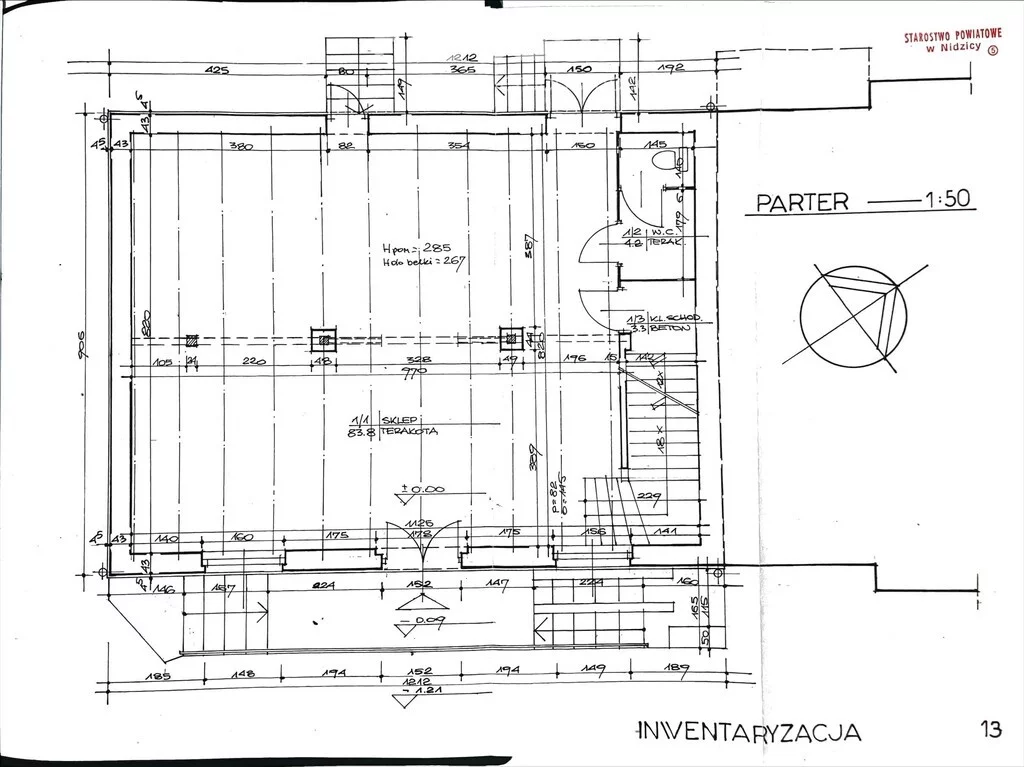 Lokal użytkowy 414,00 m², oferta nr , 1970/3685/OLS, Nidzica, 1 Maja 49