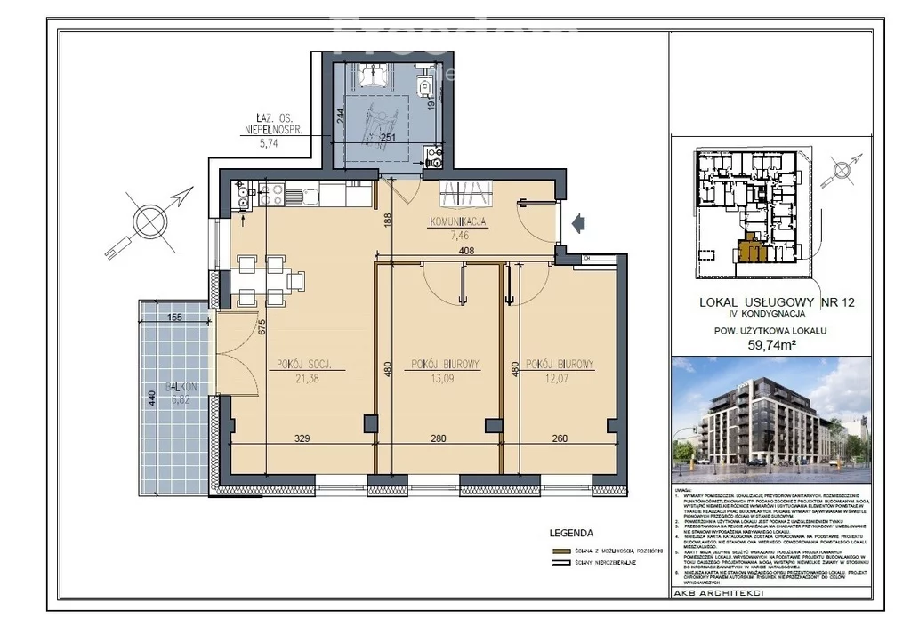 Biuro 59,74 m², oferta nr , 1716/3685/OLS, Białystok-idx