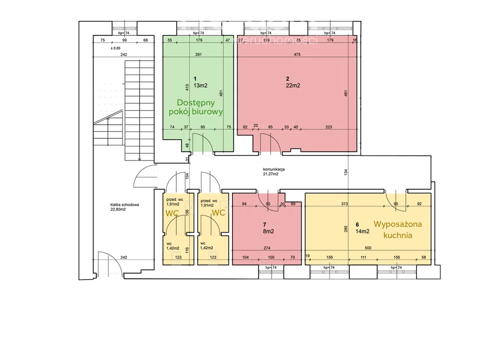 Biuro do wynajęcia, 13,00 m², oferta nr 1159/3685/OLW