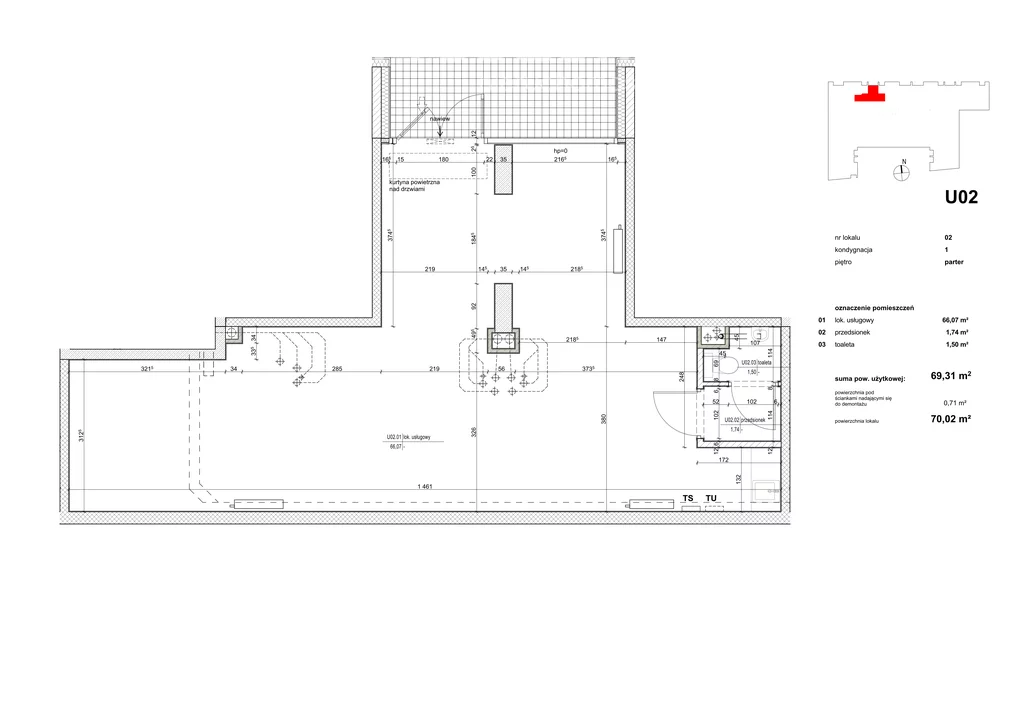 Lokal użytkowy 70,00 m², oferta nr , 2287/3685/OLW, Warszawa, Praga Południe, Praga Południe, Jana Nowaka-Jeziorańskiego
