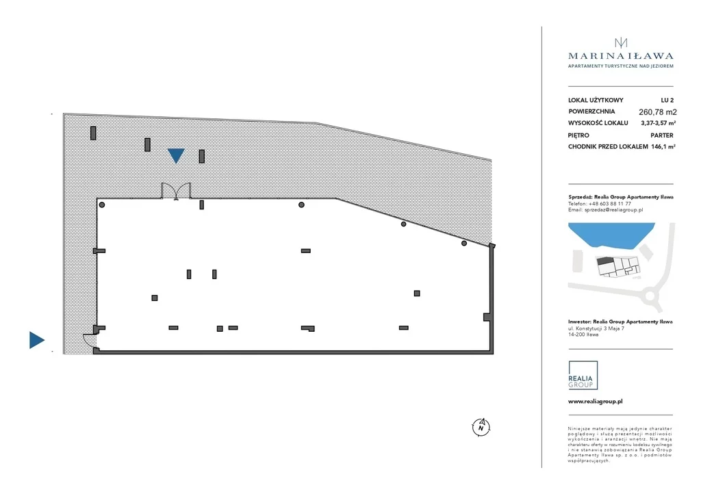 Lokal gastronomiczny 260,78 m², oferta nr , 1991/3685/OLS, Iława, Konstytucji 3 Maja