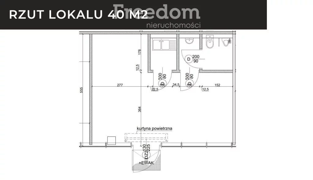 Lokal użytkowy do wynajęcia, 40,00 m², oferta nr 1785/3685/OLW