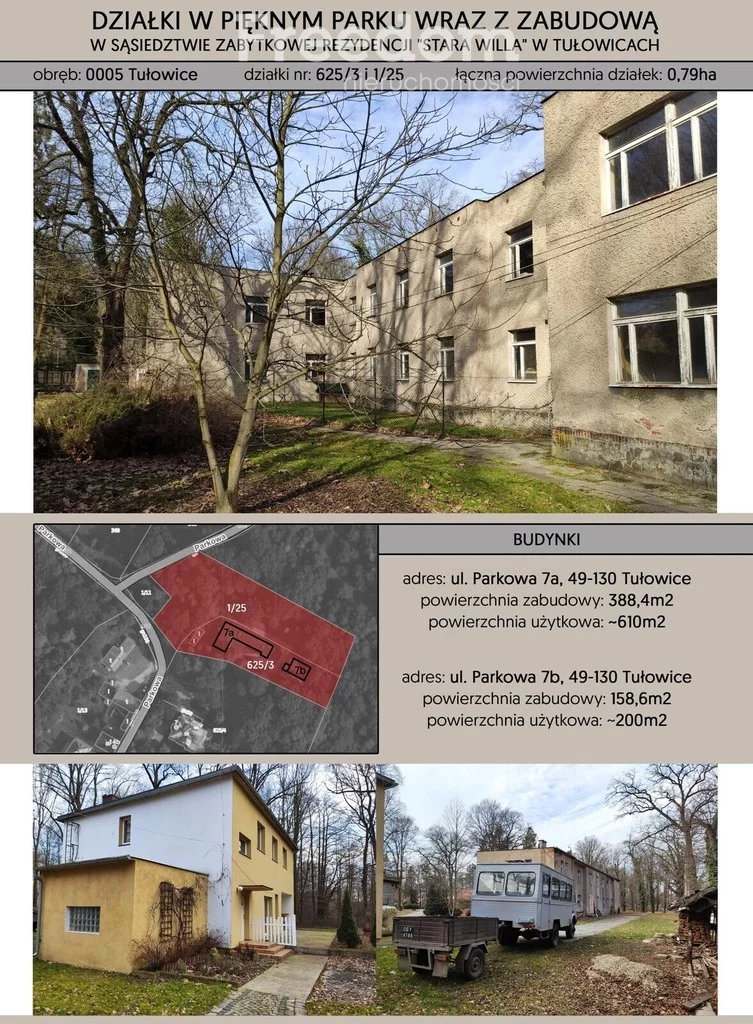 Lokal użytkowy 810,00 m², oferta nr , 781/3685/OOS, Tułowice, Parkowa