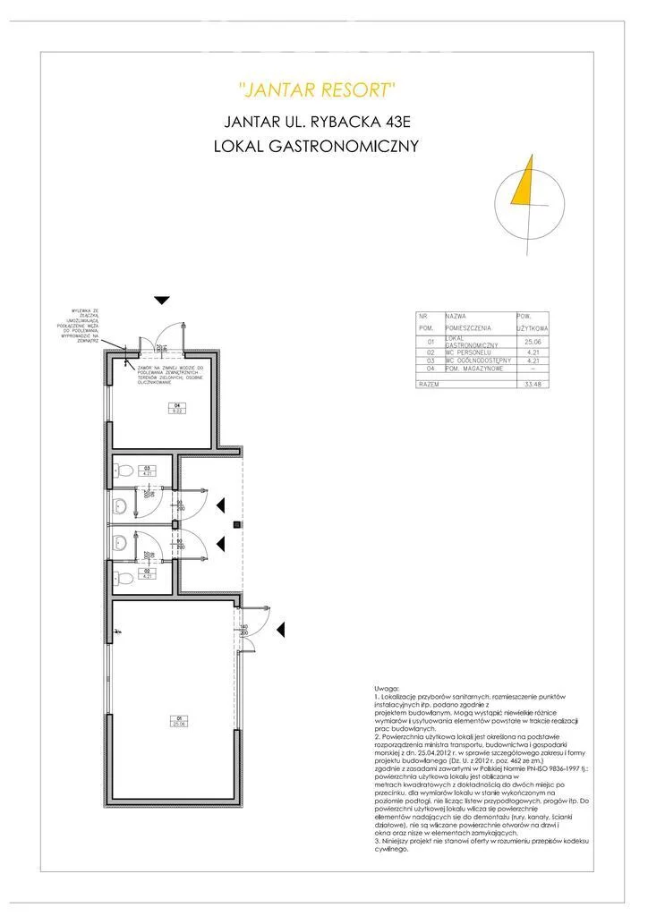 Lokal użytkowy 33,48 m², oferta nr , 1840/3685/OLS, Jantar, Rybacka