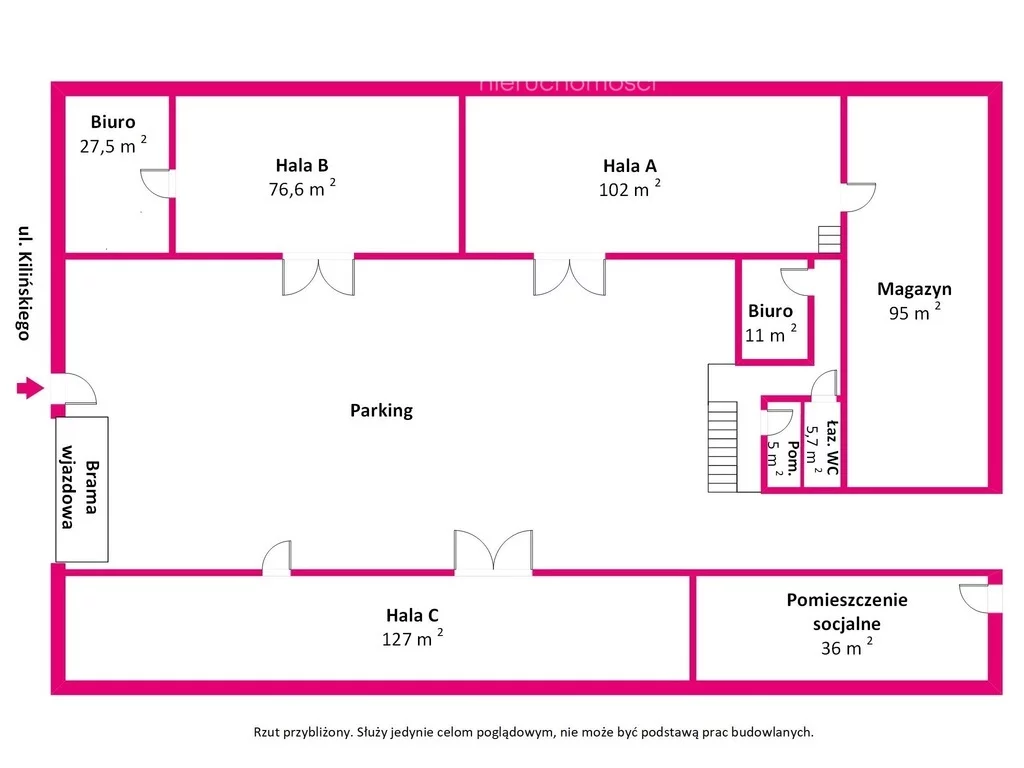 Magazyn 485,00 m², oferta nr , 861/3685/OOS, Łask