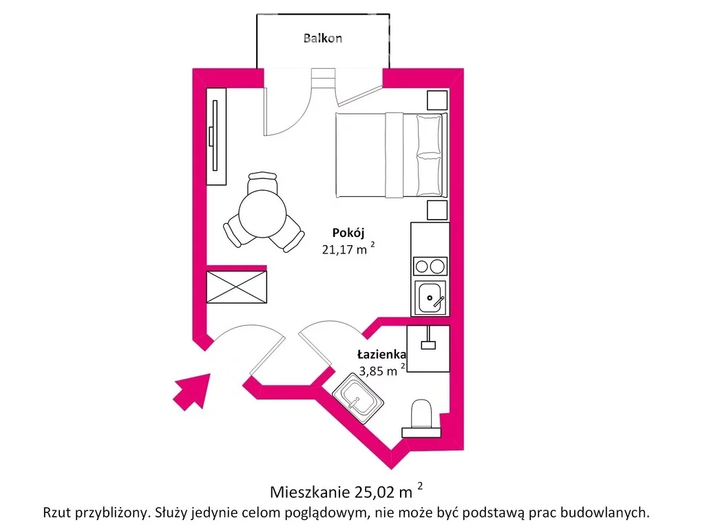 1 pokój, mieszkanie 25,02 m², parter, oferta nr , 32699/3685/OMS, Świnoujście, Augusta Cieszkowskiego