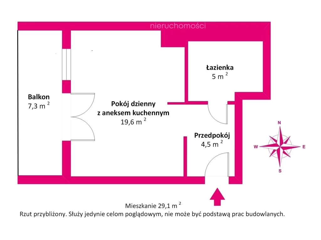 1 pokój, mieszkanie 29,10 m², piętro 3, oferta nr , 40571/3685/OMS, Poznań, Błażeja