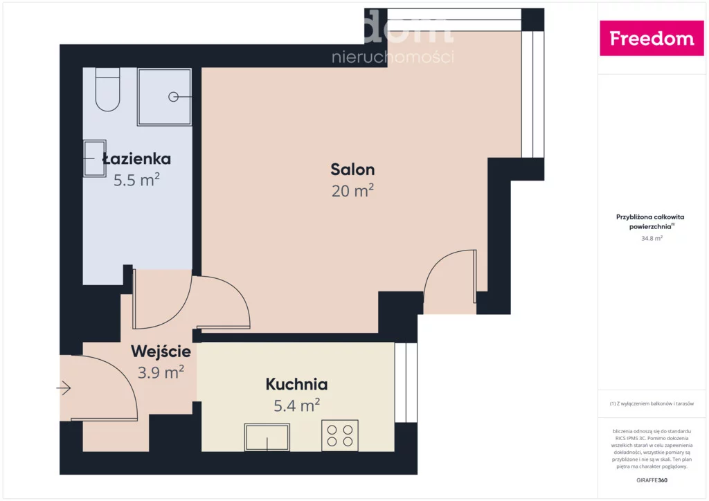 1 pokój, mieszkanie 34,80 m², parter, oferta nr , 40022/3685/OMS, Lublin, Jaspisowa