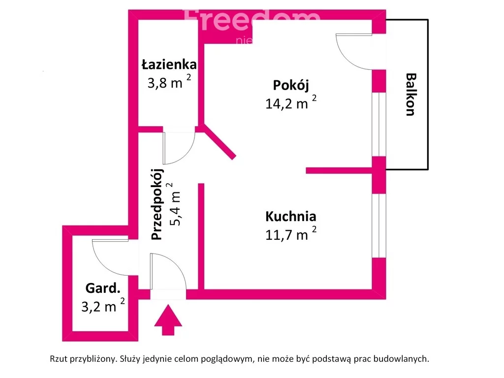 1 pokój, mieszkanie 38,10 m², piętro 3, oferta nr , 40449/3685/OMS, Olsztyn, Liliowa