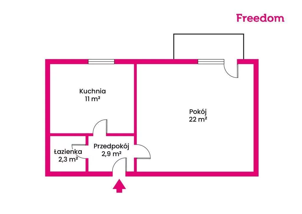 1 pokój, mieszkanie 36,39 m², piętro 1, oferta nr , 40264/3685/OMS, Koniecpol, Robotnicza