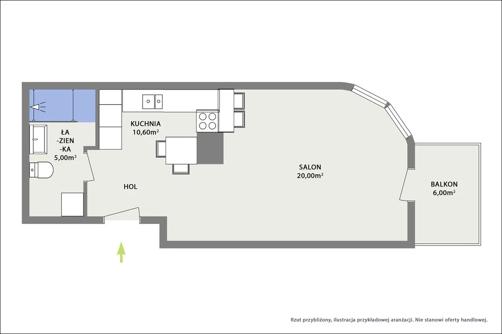 1 pokój, apartament 35,60 m², piętro 4, oferta nr , 40570/3685/OMS, Warszawa, Wilanów, Wilanów, al. Rzeczypospolitej