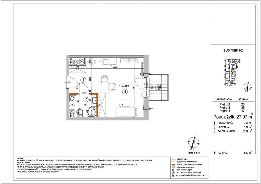 1 pokój, mieszkanie 27,07 m², piętro 4, oferta nr , 33588/3685/OMS, Warszawa, Rembertów, Rembertów