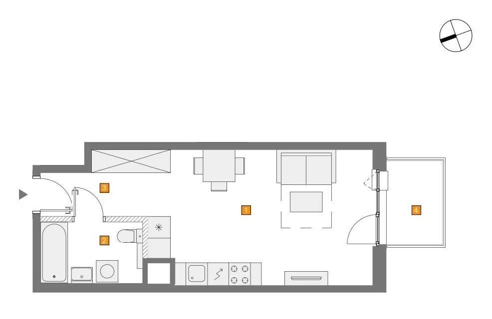 1 pokój, mieszkanie 32,53 m², piętro 1, oferta nr , 34010/3685/OMS, Warszawa, Włochy, Włochy