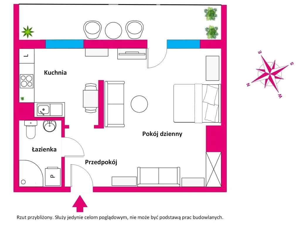 1 pokój, mieszkanie 33,84 m², piętro 3, oferta nr , 31592/3685/OMS, Kołobrzeg, Władysława Reymonta