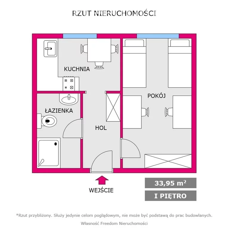 1 pokój, mieszkanie 35,35 m², piętro 1, oferta nr , 7027/3685/OMW, Katowice, Ligota-Panewniki, Ligota, Gdańska