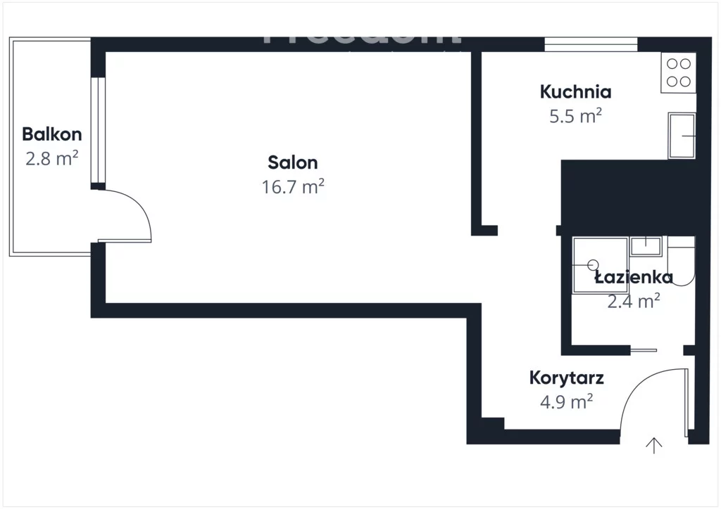 1 pokój, mieszkanie 30,00 m², piętro 5, oferta nr , 7038/3685/OMW, Katowice, Koszalińska