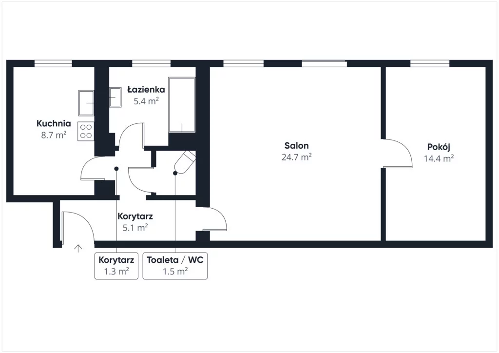 2 pokoje, mieszkanie 57,18 m², piętro 2, oferta nr , 40313/3685/OMS, Katowice, 1 Maja