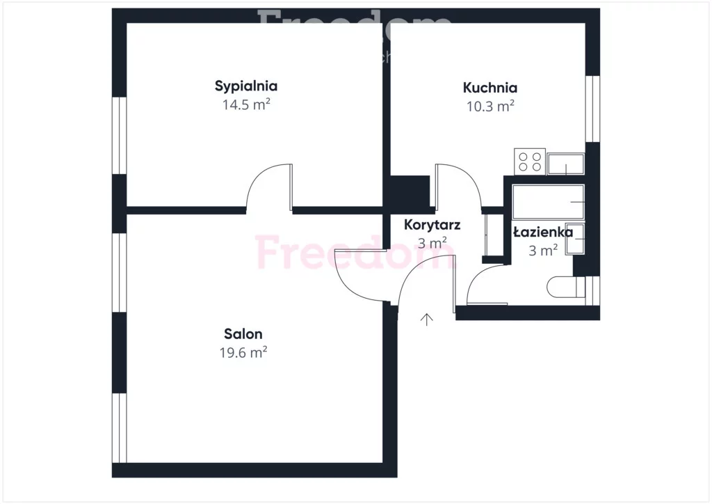 2 pokoje, mieszkanie 50,50 m², piętro 1, oferta nr , 39201/3685/OMS, Olsztyn, Zatorze, Andrzeja Struga