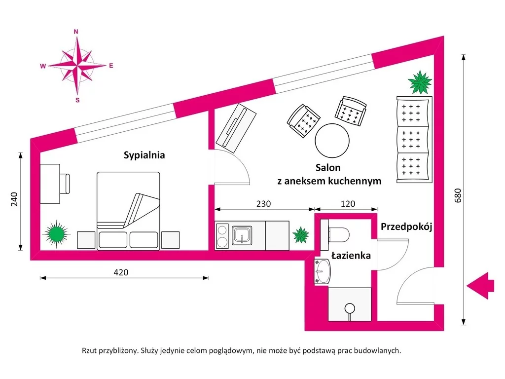 2 pokoje, apartament 32,50 m², piętro 2, oferta nr , 37784/3685/OMS, Świnoujście, Augusta Cieszkowskiego