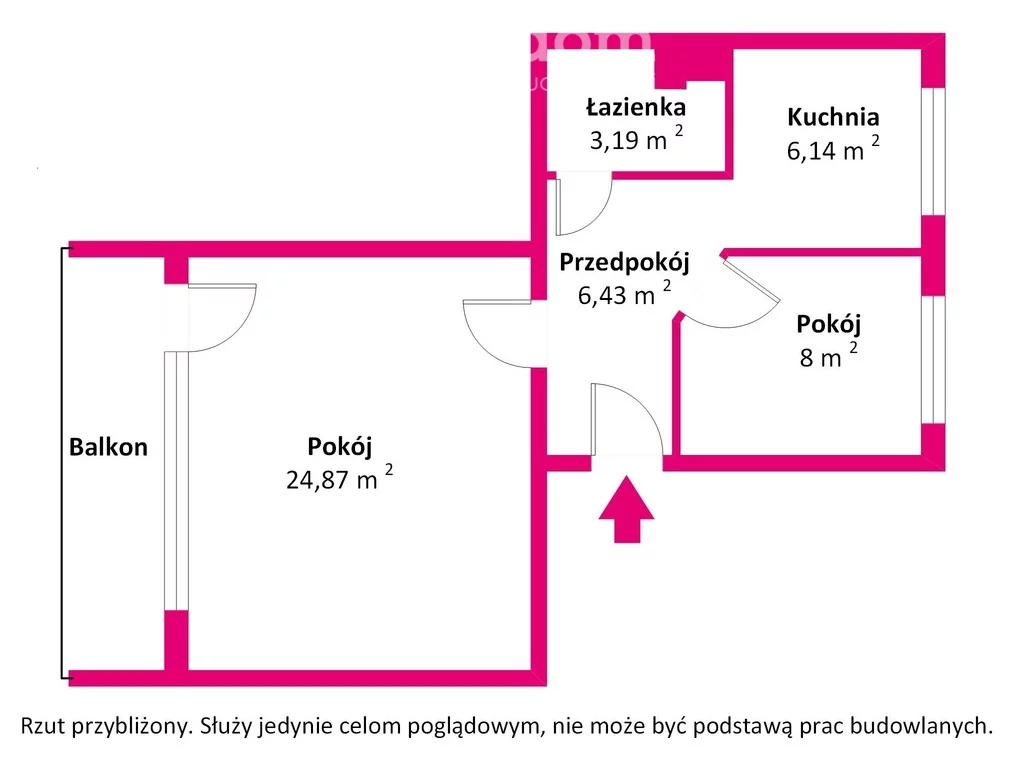 Mieszkanie dwupokojowe 48,60 m², Białystok, Sprzedaż