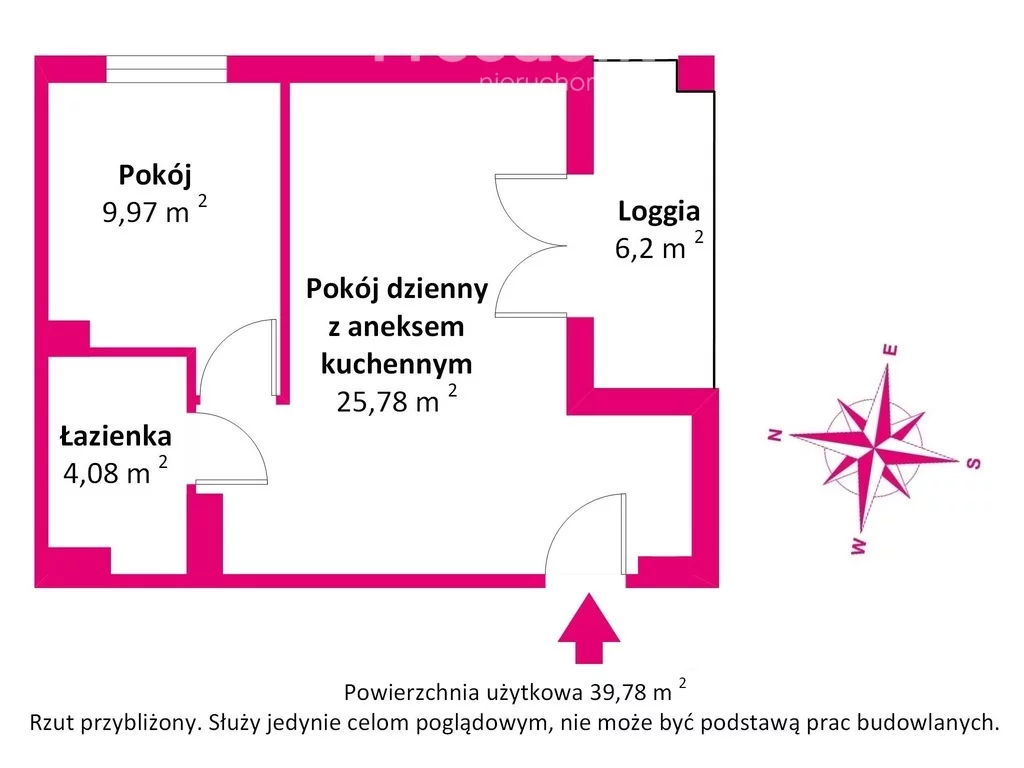 2 pokoje, mieszkanie 39,78 m², piętro 1, oferta nr , 39598/3685/OMS, Zamienie, Błędna