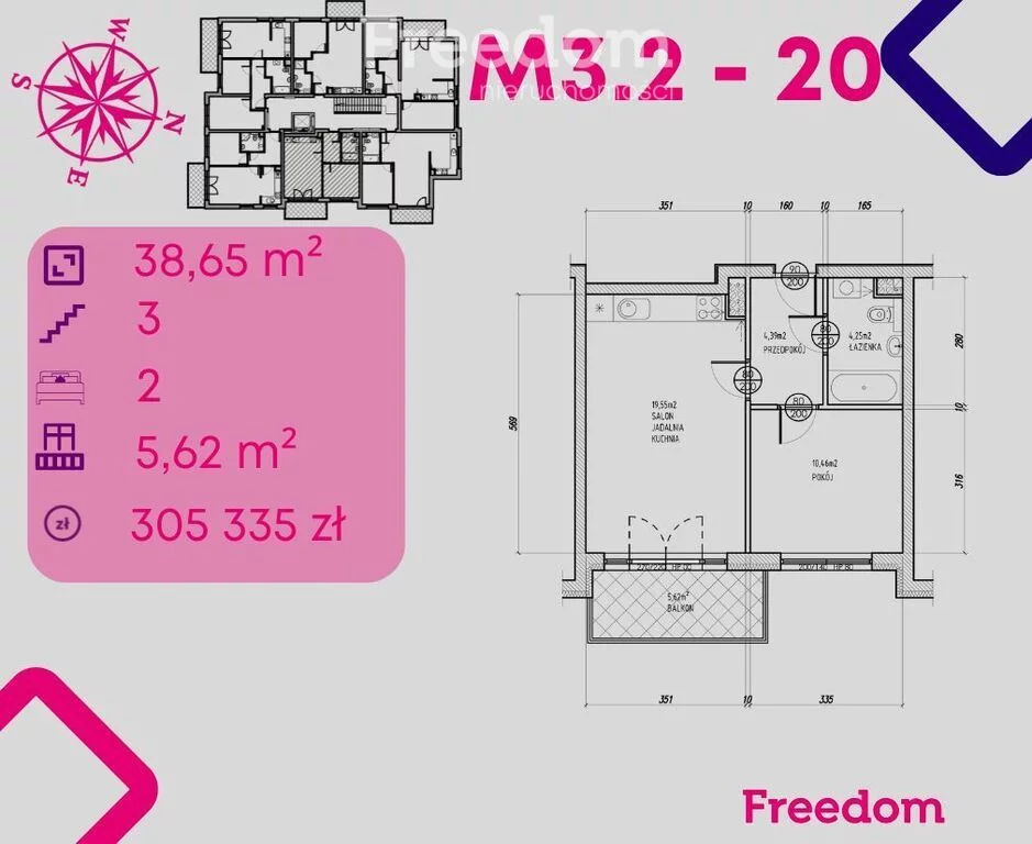 Apartamenty 39457/3685/OMS Bonin
