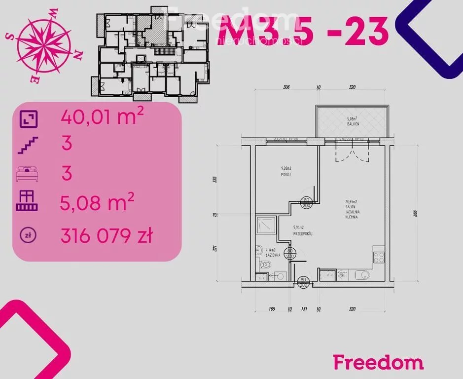 Apartamenty 39460/3685/OMS Bonin