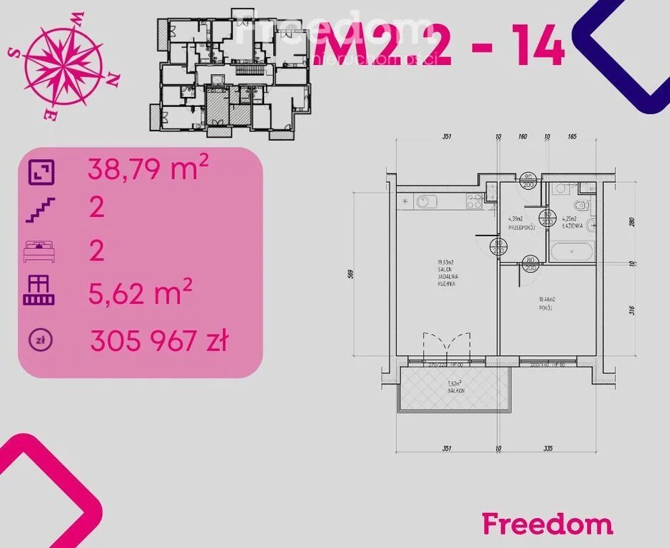 Apartamenty 39468/3685/OMS Bonin