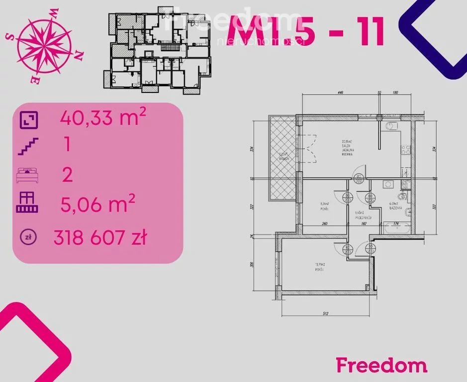 Apartamenty 39471/3685/OMS Bonin