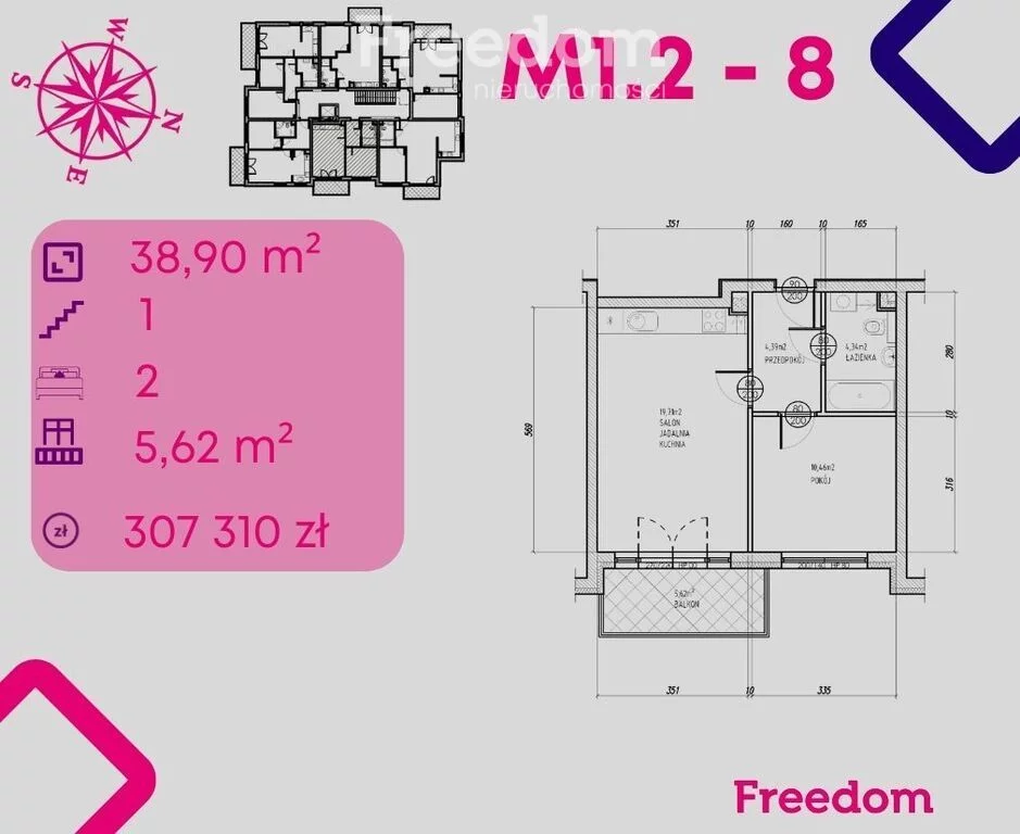 Apartamenty 39474/3685/OMS Bonin