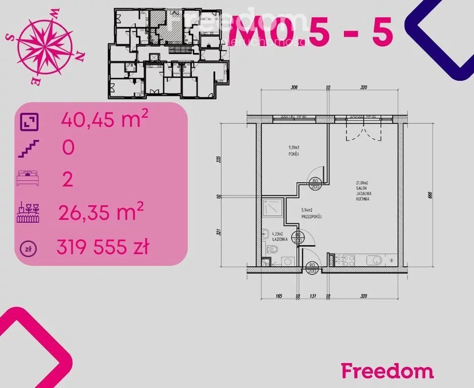 Apartamenty 39477/3685/OMS Bonin