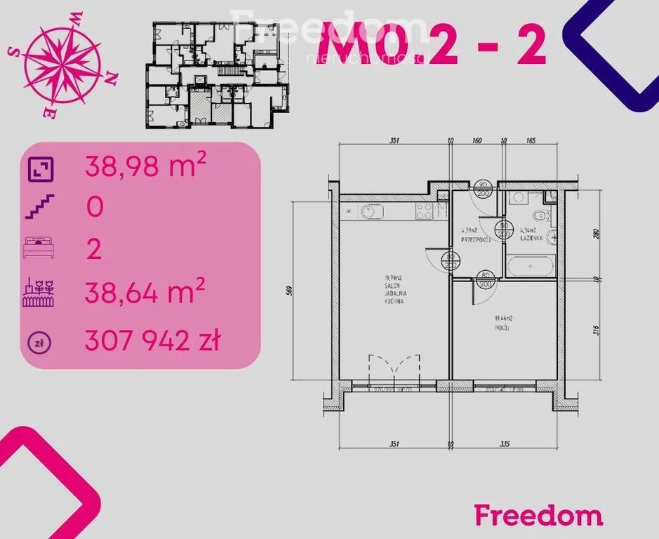 Apartamenty 39480/3685/OMS Bonin