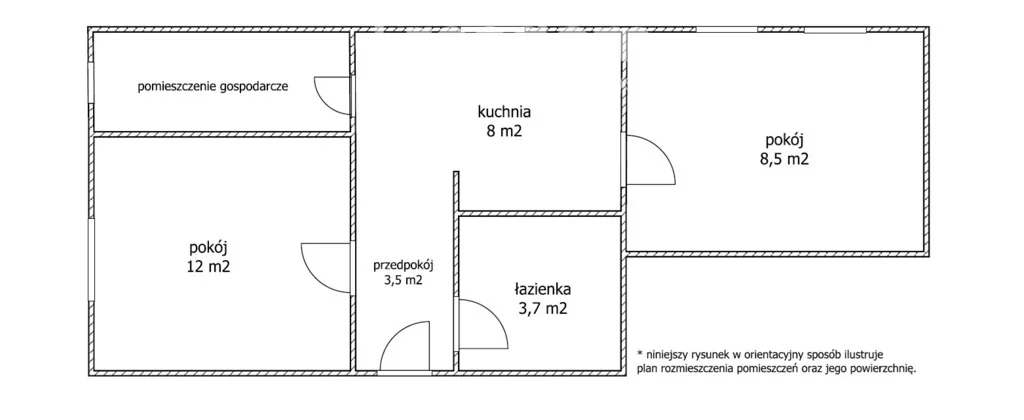 2 pokoje, mieszkanie 36,30 m², piętro 2, oferta nr , 39777/3685/OMS, Bynowo